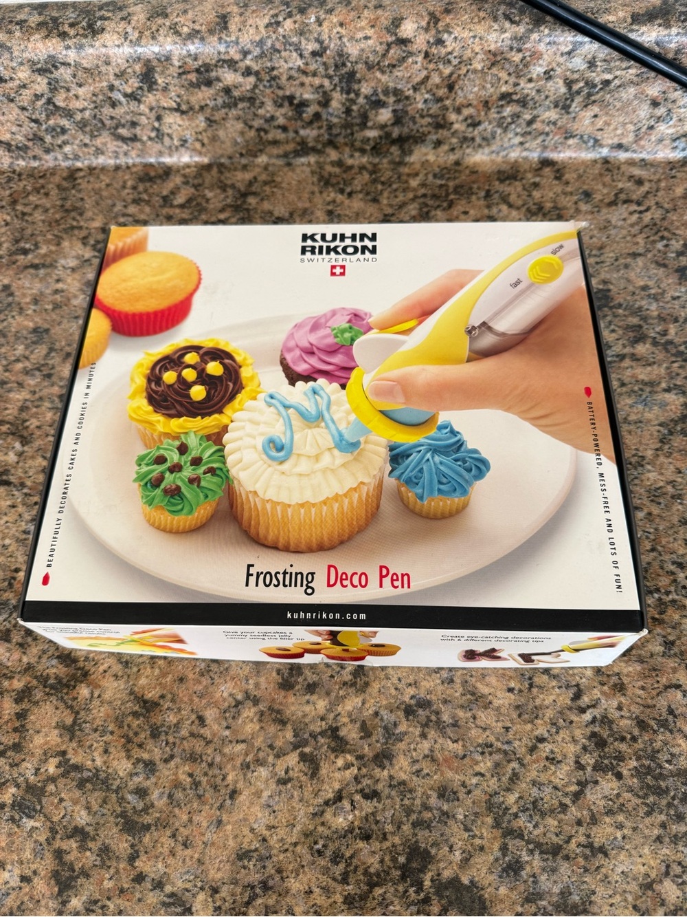 Kuhn Rikon Yellow Frosting Deco Pen - Cupcake Decorating Tool
